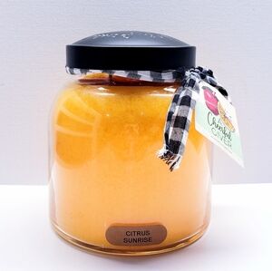 CITRUS SUNRISE -A Cheerful Giver- Papa Jar Scented Candle, 34 oz